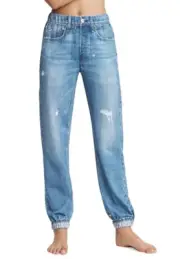 NWT $225 Rag & Bone Miramar Trompe L'Oeil Cotton Jogger Sweatpants Glasshill XS