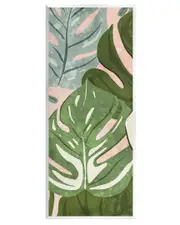 Varied Monstera Leaf Pattern Wall Plaque Wall Art by Ziwei Li