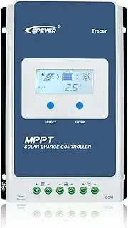 EPever MPPT Solar Charge Controller 30A 12V/24V Auto Work with LCD Display Upgrade Tracer3210AN Solar Panel Charging Battery Regulator for Gel Flooded Sealed Lithium Battery (Tracer3210AN)