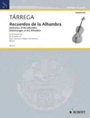 Recuerdos de la Alhambra Cello Quartet (Score and Parts)