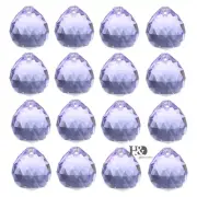 10pcs Purple Crystal Chandelier Light Ball Prisms Suncatcher Drops Pendants 20mm
