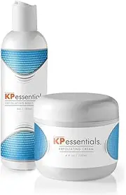 KP Essentials - Keratosis Pilaris Body Scrub and Exfoliator Cream Set - 10oz