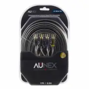 New Aunex AP-RCA17/6 Performance Series 17ft 6-CH Twisted RCA Interconnects 1YR