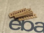 LEGO Parts - Medium Nougat Technic, Plate 2 x 8 with 7 Holes - No 3738 - QTY 5