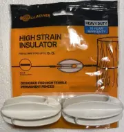 2 High Super Strain Antenna Insulators White HAM RADIO Dipoles OCF Amateur Radio
