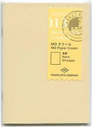 MD Paper Cream Notebook Refill 013 for Traveler's Notebook Passport Size