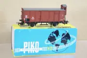 PIKO 5/163-01 DR BROWN CLOSED GOODS VAN WAGON 056700 MINT BOXED oa