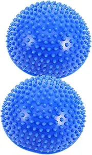 MOBUTOFU 2Pcs Exercise Balance Stability Balls Half Spike Dome for Sensory Integration Training Fun Yoga Equipment for Motor Skills Development and Physical Activity