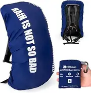 Rain Cover for Backpacks Backpack Protection Waterproof Waterproof Backpack Rain Cover 20L-30L Rain Cover School Bag for Hiking, Camping, Cycling, Travel and School Bag (Sapphire, L)