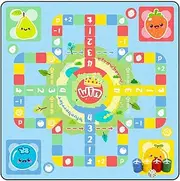 Flying Chess - Aeroplane Flying Chess Game Pad - Waterproof Family Board Game with Chess Pieces for Outdoor Travel, Camping, Picnic