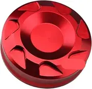 jiningxinxin Front Brake Cylinder Reservoir Cap Compatible With ZX6R ZX10R ZX14R NINJA 1000 Z1000SX Motorcycle Accessories CNC Oil Fluid Cover(Red)