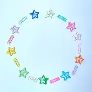 Girls Hair Clips Barrettes,Baby Hair Clips,YOOZI Adorable Hair Accessories,Colorful Barrettes for Toddlers Little Girls Kids, Metal Snap Hair Clips,Hairpins for Pets (Star+Rectangle)