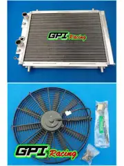 Radiator +FAN For Lancia Delta HF Integrale Evolution 8V/16V/EVO Turbo 1987-1995
