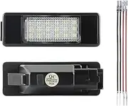 DEMULAX 2Pc Car LED License Number Plate Light Lamps, for Citroen, DS5 DS3 C-Elysee C4 C4 Picasso C3 C5 Berlingo C2 C6 C8 Jumpy Evasion Car Number Plate Light
