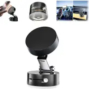 Foldable Magnetic Vacuum Phone Holder 360° Electric Suction Car Mount Double-Sided Swivel Stand for Car Mirror Gym Kitch
