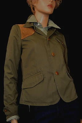 Ralph Lauren Olive Green Jacket Blazer/Calf Suede NWT Sz 10