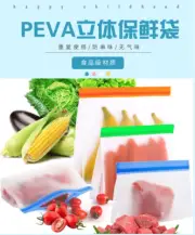 Transparent Frosted PEVA Food Preservation Bag Snack Storage Sealed Food Bag