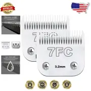 Detachable Dog Grooming Blades - 2 Pack, Compatible with Andis & Oster Clippers