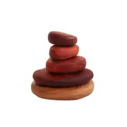 5pc In-wood Stacking Stones Kids/Children Fun Play Focus & Balance Toys 3y+