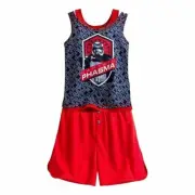 Disney Star Wars Captain Phasma Tank Short Sleep Set Girls Boys Size 4 2-Piece