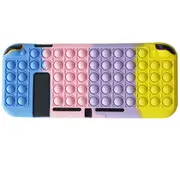 Nintendo Switch Console “Pop It” Stress Relief Case Cover Blue & Pink & Purple & Yellow