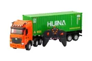 1:18 Scale 9-Channel Alloy Remote Control Container Truck with Lights & Sound for Indoor Play