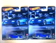 2022 Hot Wheels Car Culture Exotic Envy 1994 Bugatti EB110 Diecast Car LOT OF 2