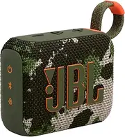 Go 4, Ultra-Portable JBL Pro Sound with punchier bass, Up to 7 Hours of Playtime Plus 2 Hours with Playtime Boost, Waterproof and dustproof, Multi-Speaker Connection by Auracast, Squad