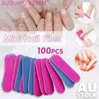 100-500x Mini Nail Files Professional Disposable Double Side Art Pedicure Manicu