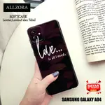 SAMSUNG 手機殼三星 A04 最新軟殼三星 GALAXY A04 時尚手機殼 LOVE 手機殼 HP 三星 GAL