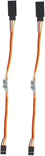 KICHOUSE 2pcs High Voltage Steering Gear for Airplane Robot Car 3v-24v Replacement Part