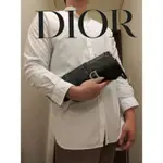 ❌已售出❌㊣✨CHRISTIAN DIOR✨迪奧 CD 黑色 絨毛 菱格紋 皮革 晚宴包 手拿包/二手包/保證正品