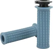 Motorcycle Handlebar Grips, Silicone Left Right Wear Resistant 22mm Comfort Throttle Grips Direct Replacement for GY6 50cc 80cc 125cc 150cc (Blue)
