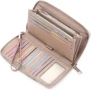 [GAEKEAO] Ladies Purse,Large Capacity Leather Women's Wallet RFID Blocking with Multiple Card Slots and Roomy Compartment