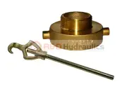 FIRE HYDRANT ADAPTER COMBO 2-1/2" NST(F) x 1-1/2" NST (M) w/Hydrant Wrench