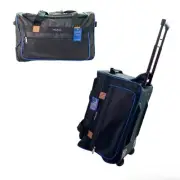 Amigo Pack 21” Rolling Airlines Approved Soft 20 lb Carry On Duffle Bag (Black)
