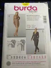 Burda Sewing Pattern - 7442 - Ladies Dress & Jumpsuit - 8-18 - Uncut