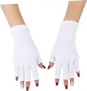 [LIFKOME] Manicure Dry Hands Gloves Disposable For UV Protection Spa Gloves Work Gloves Lotion Gloves Hand Gloves For Work Nail Salon Gloves White Miss Thin Section