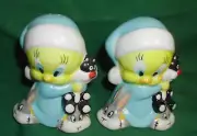 Tweety Bird, Sylvester, Bugs Bunny, Salt and Pepper Shaker Set New Condition