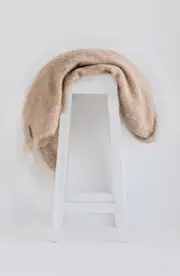 Masterweave Windermere Alpaca Knee Wrap Throw Blanket - Sand