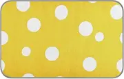 White Circular Spots on A Yellow Background Summer Cooling mat for Dog Self Cooling cat Bed Outdoor for Canine Travel Cute tapete enfriador para Perros M