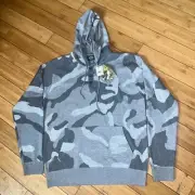 NWT Stillwater Supply Co. Pull Over Hoodie Camo Gray Sweater Men Sz M