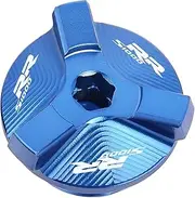 jiningxinxin Motorcycle Engine Oil Cup Oil Filler Cap Compatible With S1000R 2013-2019 S1000RR 2009-2023 S1000XR 2014-2023 HP4 2012-2015 HP4 Race(BLUE S1000RR)