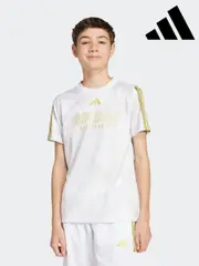 adidas White Tiro Football T-Shirt (AH5301) | $58