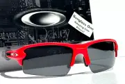 NEW Oakley FLAK 2.0 XL Matte Redline POLARIZED Galaxy Black Lens Sunglass 9188