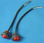 NEW CLASSIC MINI 3 LED RED INDICATOR SIDE MARKER LIGHTS LAMPS PAIR