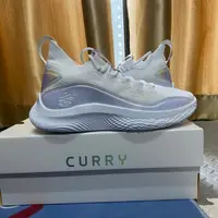 在飛比找蝦皮購物優惠-Under Armour Curry 8白銀 實戰籃球鞋 3