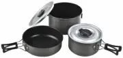 Chinook Ridge Hard Anodized Non-Stick Cookset, Camp, 5-piece, Large