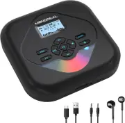 CD Player Portable,Bluetooth CD Player with Speakers,Rechargeable Player for Car