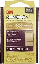 3M SandBlaster Advanced Abrasives Sanding Block Medium 150 Grit